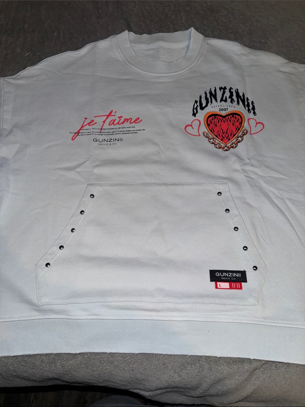 Gunzinii sweater men’s size Laege